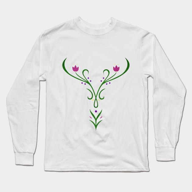 Anna Embroidery Long Sleeve T-Shirt by CherryGarcia